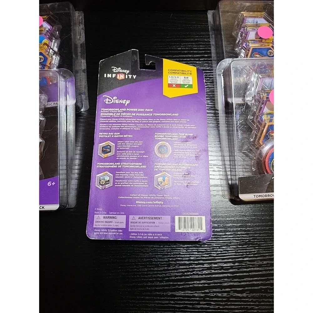 5x DISNEY INFINITY 3.0 Tomorrowland Power Disc Set Pack Terrain Sky Time Bomb